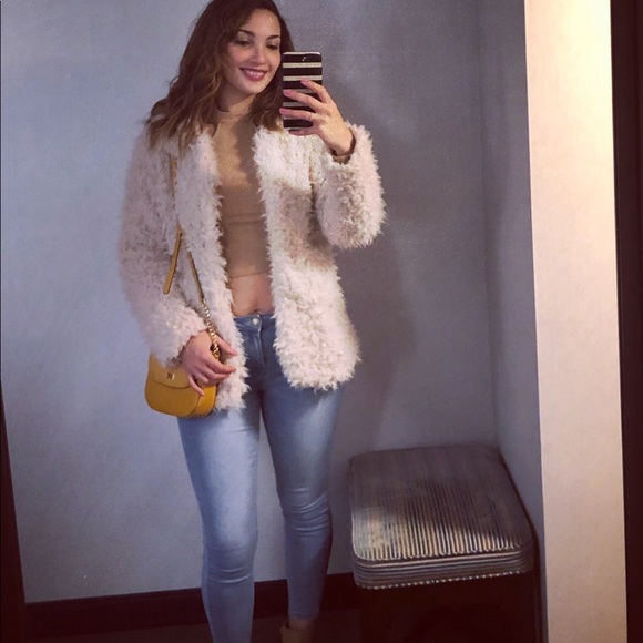 Fashion Nova Jackets & Blazers - Beige Fuzzy jacket